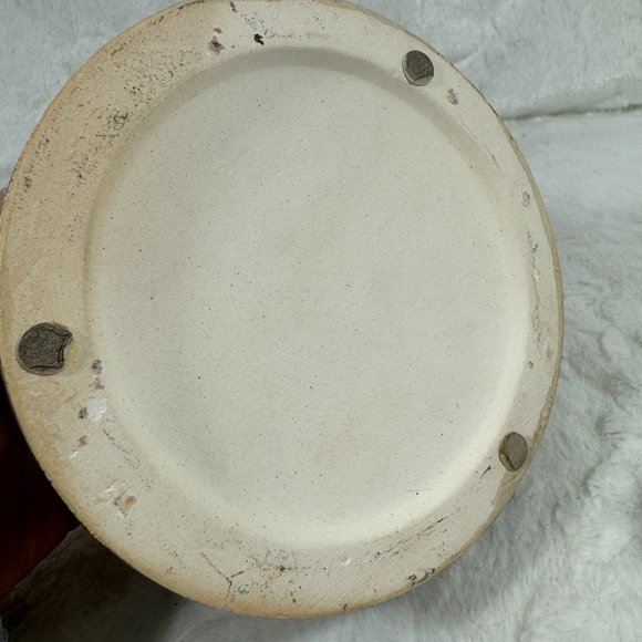 Ceramic Jar With Lid And ombre into woven pattern Container - Picture 4 of 8